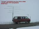 N7OEP atop Dyer Hill in DN08, January 2003 VHF Sweepstakes