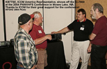 KB7TSE, Icom Representative, shows off the IC-7800 at the 2004 Conference