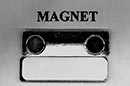 Magnetic clip badge fastener