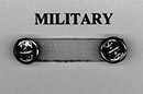 Military style badge fastener