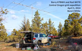 VHF rovers Barry K7BWH and Rod WE7X near Bend, OR CN94ie